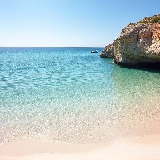 Spiaggia della Sardegna con acqua cristallina